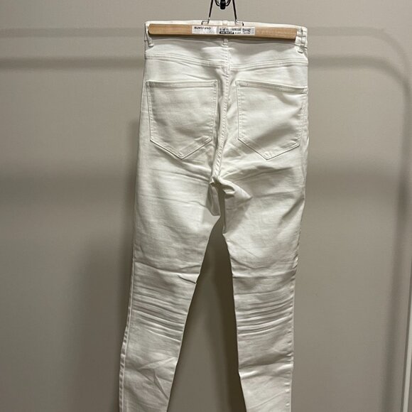 ZARA Straight Jeans - White - Size 4 - Picture 2 of 3
